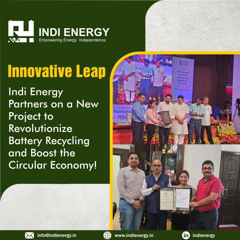 Indi Energy is a DRDO 3.0, NSA'22, & SIDBI Environmental Challenge’24 winner and 1 of the world’s leading sodium battery companies. 